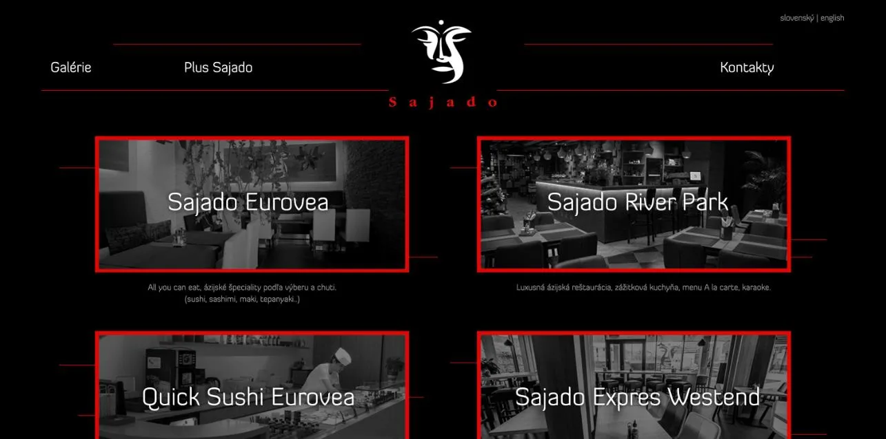 Pôvodný web Sajado